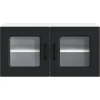 vidaXL Vaatwasserfront Kalmar, zwart, 80 x 31 x 40 cm