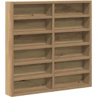 vidaXL Display Kast Muurmontage Artisan Eiken 60 x 8,5 x 58 cm