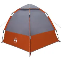 vidaXL Instant Tent met Regenhoes voor 4 Personen met Snelle Bevestiging