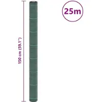 vidaXL Worteldoek 1,5x25 m polypropeen groen