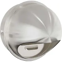 vidaXL Luchtventilatieroosters 2 st zilver 200 mm Roestvrij staal