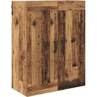 vidaXL Wandkast 2 st Oudhout 69,5 x 34 x 90 cm Bewerkt hout