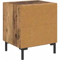 vidaXL Nachtkastje Oudhout 40 x 35 x 47,5 cm Bewerkt hout