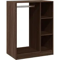 vidaXL Kledingkast 77x48x102 cm bewerkt hout grijs sonoma eikenkleurig