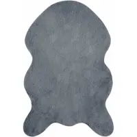 vidaXL Antislip vloerkleed van imitatie konijnenbont OLITE 50 x 80 cm