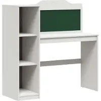 vidaXL Bureau met open opbergruimte en schoolbord ROROS Wit