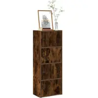 vidaXL Boekenkast 40x24x102 cm bewerkt hout gerookt eikenkleurig