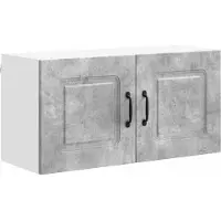 vidaXL Vaatwasserfront, model Kalmar, betonkleur, 80 x 31 x 40 cm