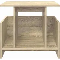 vidaXL TV Stand 50 x 35 x 45 cm Sonoma Eik Bewerkt hout