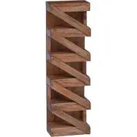 vidaXL Wijnrek Naturel 24 x 14 x 80 cm Massief Mahoniehout