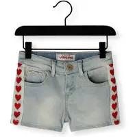 Vingino Shorts high waist Dafina hearts Meisje Blauw 164