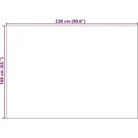 vidaXL Binnen kleed SIROLO Crèmekleurig 160 x 230 cm Polyester