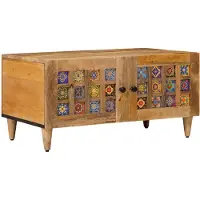vidaXL Salontafel Naturel 80 x 50 x 40 cm Massief Mango Hout