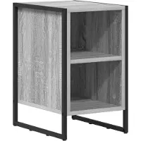 vidaXL Nachtkastje 2 st Grijs Sonoma 39.5 x 30 x 50 cm Bewerkt hout