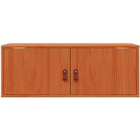 vidaXL Wandkast 2 st Wasbruin 80 x 30 x 30 cm Massief grenenhout