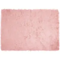 vidaXL Tapijt van imitatie schapenvacht TAFALLA Roze 120 x 170 cm
