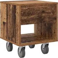 vidaXL Nachtkastje 2 st Oudhout 40,5 x 40 x 48 cm Bewerkt hout