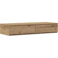 vidaXL Bedlades Artisan Eiken 90 x 36,5 x 16,5 cm Bewerkt hout