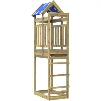 vidaXL Speeltoren Bruin 52.5 x 85 x 239 cm Massief Geïmpregneerd Hout