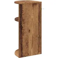vidaXL Bijzettafel Oudhout 29,6 x 29,6 x 60 cm Bewerkt hout