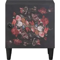 vidaXL Nachttafeltje met Deur 2 st Zwart 40 x 33 x 46 cm