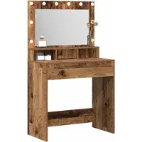vidaXL Kaptafel Oudhout 75,5 x 41 x 135 cm Bewerkt hout