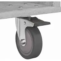 vidaXL Nachtkastje Beton Grijs 40,5 x 40 x 48 cm Bewerkt hout