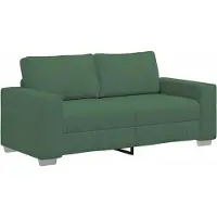 vidaXL Loveseat Sofa Donkergroen 180x77x82 cm Corduroy Stof