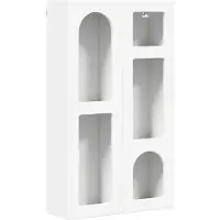vidaXL Hangkast met plank ELST Wit 59 x 20 x 100 cm Bewerkt hout