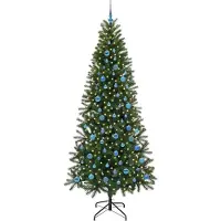 vidaXL Kunstkerstboom Groen 240 cm PE en PVC