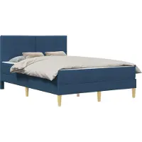 vidaXL Bedframe Blauw 120 x 200 cm Polyester