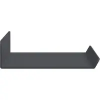 vidaXL Zwevende plank Muurmontage 2 st Antraciet 30 x 9 x 2,5 cm Staal
