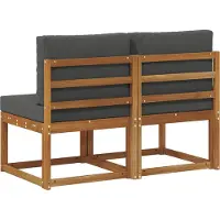 vidaXL 2 Stuk Buiten Midden Sofa Massief Acacia Hout