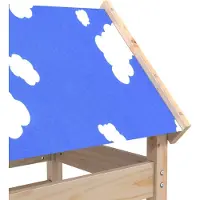 vidaXL Speeltoren Bruin 85 x 52,5 x 239 cm Massief grenenhout