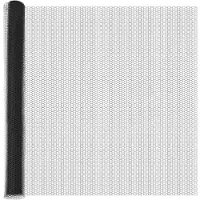 vidaXL zeshoekig gaashek met betonnen voetstuk 10 x 1,5 m Grijs Mesh