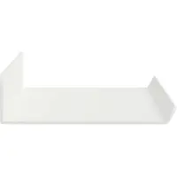vidaXL Zwevende plank Wandgemonteerd 2 pcs Wit 40 x 8,5 x 2,5 cm Staal