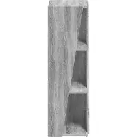 vidaXL Zijplank 33 x 32 x 100,5 cm Bewerkt hout Grijs Sonoma