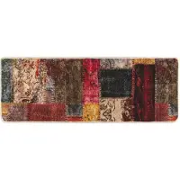 vidaXL Tapijt Runner MARSA Meerkleurig 100 x 350 cm Polyester en PVC