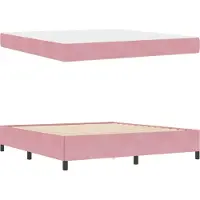 vidaXL Bedframe Roze 180 x 200 cm Stof