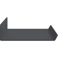 vidaXL Zwevende plank Muurmontage 2 st Antraciet 40 x 8,5 x 2,5 cm