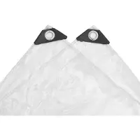 vidaXL Zeildoek 350 gsm Transparant 6 x 1,5 m PVC