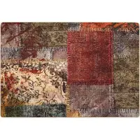 vidaXL Tapijt Runner MARSA Multikleur 100 x 150 cm Polyester en PVC