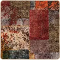 vidaXL Tapijt Runner MARSA Multikleur 100 x 100 cm Polyester en PVC