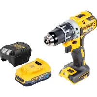 DeWalt DCD 791 E1 accuboormachine 18 V 70 Nm borstelloos + 1x Powerstack accu 1,7 Ah + oplader