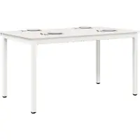 vidaXL Eettafel, wit, 140 x 80 x 75 cm, massief grenenhout