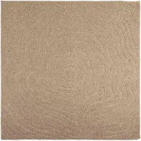 vidaXL Vloerkleden Moiré Vierkant AGIRA Naturel 200 x 200 cm Polyester