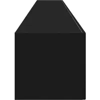 vidaXL TV Wandkast 2 st Zwart Bewerkt hout