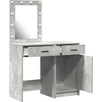 vidaXL Kaptafel 2 st Grijs 50 x 41 x 135 cm Bewerkt hout