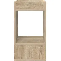 vidaXL Bijzettafel 2 st Sonoma Eik 30 x 30 x 56 cm Bewerkt hout
