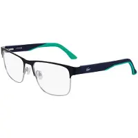 Lacoste L2291 56/17/140 NAVY BLUE bril voor mannen van metaal L2291